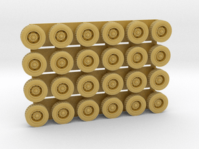 N Scale Front Floater wheels for GHQ Chassis in Tan Fine Detail Plastic