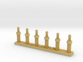 Air Valve Set of 20 distribCompetition Racing Cars in Tan Fine Detail Plastic