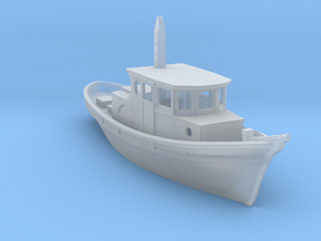 HO scale Fishing Boat  in Clear Ultra Fine Detail Plastic