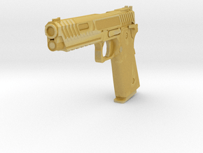 2011 Combat Master Pistol 1/6 Scale Miniature Toy in Tan Fine Detail Plastic
