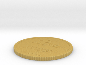 1 $LUNC / Terra Luna Classic Physical Crypto coin in Tan Fine Detail Plastic