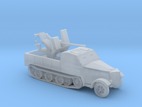 Sd.Kfz. 7/2 3,7cm Flak 37 (traveling ver.)1/87 in Clear Ultra Fine Detail Plastic