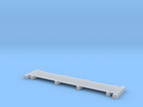 Nn3 TankerBase for placement on 30' Flatcar in Clear Ultra Fine Detail Plastic