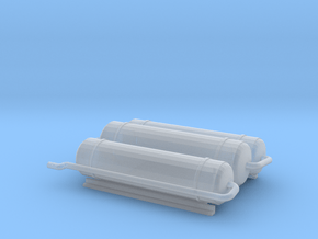 (1:76) Bachmann Class 85 roof mounted tanks in Clear Ultra Fine Detail Plastic