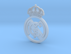 Real Madrid Badge Keychain in Clear Ultra Fine Detail Plastic