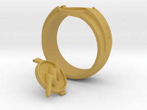 The Flash Ring in Tan Fine Detail Plastic