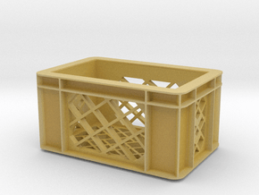 Crate storage box 1:12 dollhouse miniature in Tan Fine Detail Plastic