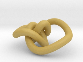 Torus Knot 2 in Tan Fine Detail Plastic