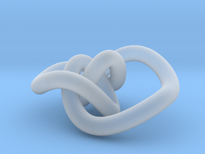 Torus Knot 2 in Clear Ultra Fine Detail Plastic