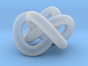Torus Knot 3 in Clear Ultra Fine Detail Plastic