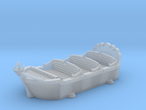 water boat ride passenger car in Clear Ultra Fine Detail Plastic: 1:87 - HO