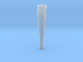 slender conical horn in Clear Ultra Fine Detail Plastic