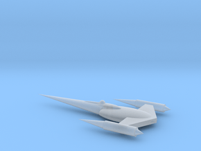 N-1 Starfighter in Clear Ultra Fine Detail Plastic