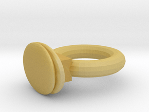 ring1 in Tan Fine Detail Plastic