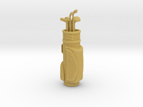 Printle Thing Golf bag - 1/50 in Tan Fine Detail Plastic