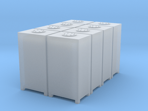 Cyanide Container Load (8-units) in Clear Ultra Fine Detail Plastic