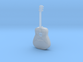 1:12 Scale Acoustic Guitar in Clear Ultra Fine Detail Plastic