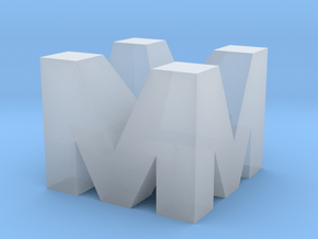 MMMM in Clear Ultra Fine Detail Plastic