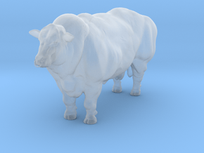 1/64 belgian blue bull in Clear Ultra Fine Detail Plastic