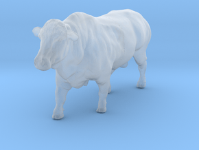1-64 polled walking hereford bull  in Clear Ultra Fine Detail Plastic