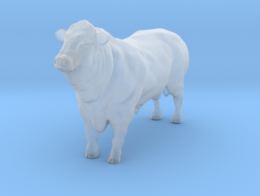 1/64  polled hereford show bull in Clear Ultra Fine Detail Plastic