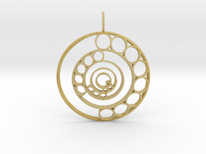 Song of the Spheres (Domed) in Tan Fine Detail Plastic
