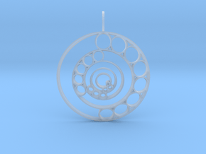 Song of the Spheres (Domed) in Clear Ultra Fine Detail Plastic
