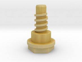 Take-Apart Dino Replacement Screw Type A in Tan Fine Detail Plastic