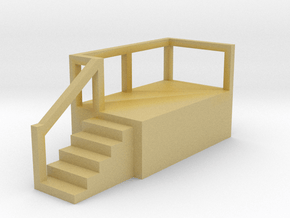 Mobile Home Stair #2 Z scale in Tan Fine Detail Plastic