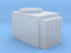 Roof Aircon Unit Z scale in Clear Ultra Fine Detail Plastic