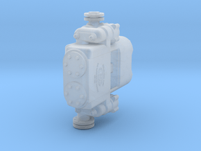 1.5" Scale Elesco CF-1 Pump in Clear Ultra Fine Detail Plastic