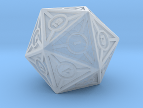 Holocron D20 Plastic in Clear Ultra Fine Detail Plastic