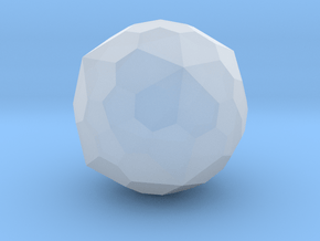 03. Dual Snub Truncated Octahedron - 1in in Clear Ultra Fine Detail Plastic