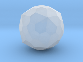 03. Dual Snub Truncated Octahedron - 10mm in Clear Ultra Fine Detail Plastic