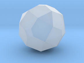 12. Orthotruncated Propello Octahedron - 1in in Clear Ultra Fine Detail Plastic