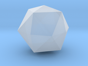 19. Tetrakis Cuboctahedron - 1in in Clear Ultra Fine Detail Plastic