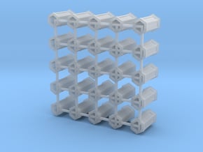 6-sided B&O booth. HO scale. 25 units in Clear Ultra Fine Detail Plastic