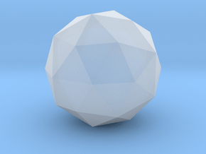 01. Geodesic Icosahedron Pattern 1 - 1in in Clear Ultra Fine Detail Plastic