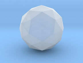 02. Geodesic Icosahedron Pattern 2 - 1in in Clear Ultra Fine Detail Plastic