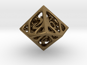 Cage d10 in Natural Bronze