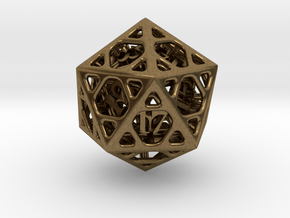 Cage d20 in Natural Bronze