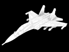 1:222 Scale Su-30M2 Flanker F2 (Loaded, Gear Up) in White Natural Versatile Plastic