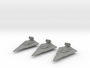Imperial-II Class Star Destroyer 1/100000 x3 in Gray PA12