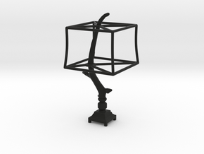 Miniature Rustic Twig Desk Lamp in Black Smooth Versatile Plastic