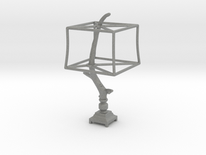 Miniature Rustic Twig Desk Lamp in Gray PA12