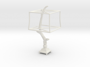 Miniature Rustic Twig Desk Lamp in White Natural TPE (SLS)