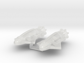 XGA104 Alien Squid Frigate (2) in Clear Ultra Fine Detail Plastic