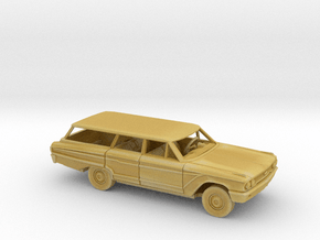 1/87 1963 Ford Galaxie Country Squire Wagon Kit in Tan Fine Detail Plastic