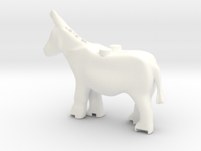 Donkey in White Processed Versatile Plastic