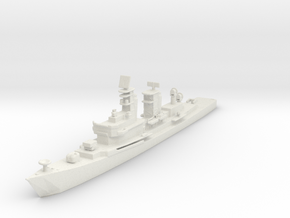 USS Farragut DDG-37 in White Natural Versatile Plastic: 1:1200